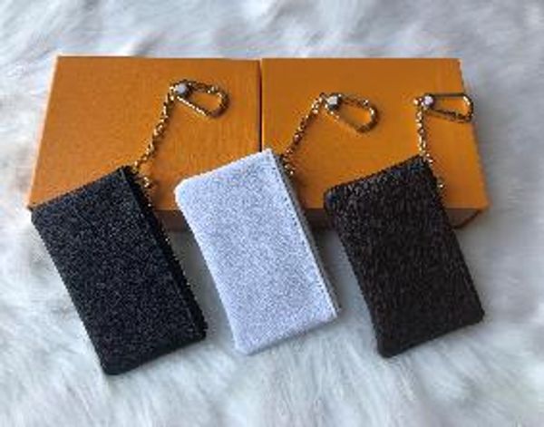 

высокое качество с коробкой 4 цвета КЛЮЧ МЕШОК Damier кожи держит известный классических женщина ключа держателя Портмоне кожгалантереи мешок
