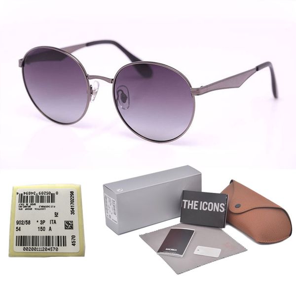 

1шт оптом - фирменные дизайнера рулонные солнцезащитных очков мужчин женщин высокое качество металла кадр uv400 поляризованные солнцезащитны, White;black