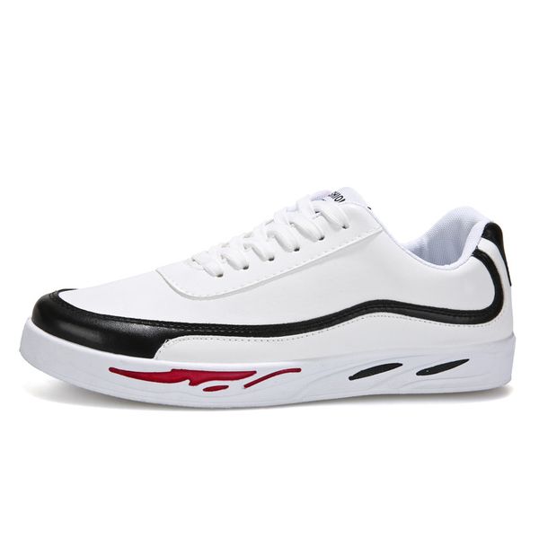 

new men fashion white shoes fashion casual shoes men soft breathable sports wild low to help young, Black