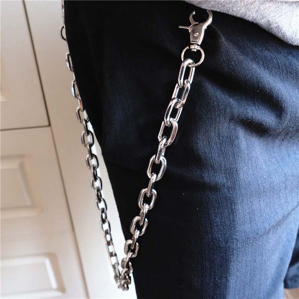 

fashion men's waist key chain disco dancing waist chain hip hop gothic punk pants trousers jean biker wallet key ring, Silver