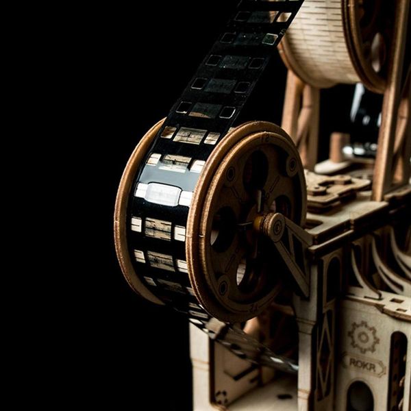 

robotime diy real film projector model building kits 3d wooden puzzle gift toys for children lk601 factory direct sales y200414