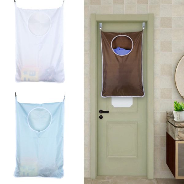 

household hanging laundry hamper over door large capacity dirty clothes storage bag portable durable oxford cloth recycle bag