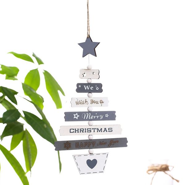

christmas tree ornaments christmas decorations color wooden tree door pendant sep99