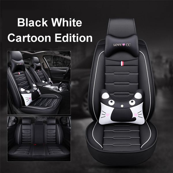 New Cartoon Luxury Pu Leather Car Seat Covers For Mercedes Benz Luxury Pu Leather Car Seat Covers