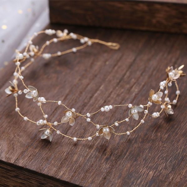 Leaf Design Gold Hairband for Women