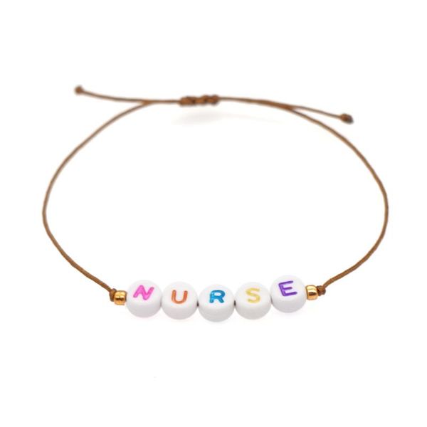 

go2boho bracelets for women pulseras mujer accessories bracelet handmade summer rope color letter adjustable string jewelry, Black