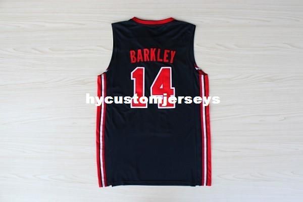 

retro college stitched 10 clyde drexler 11 karl malone 14 charles barkley 1992 dream team basketball jersey vest jerseys ncaa, Black;blue