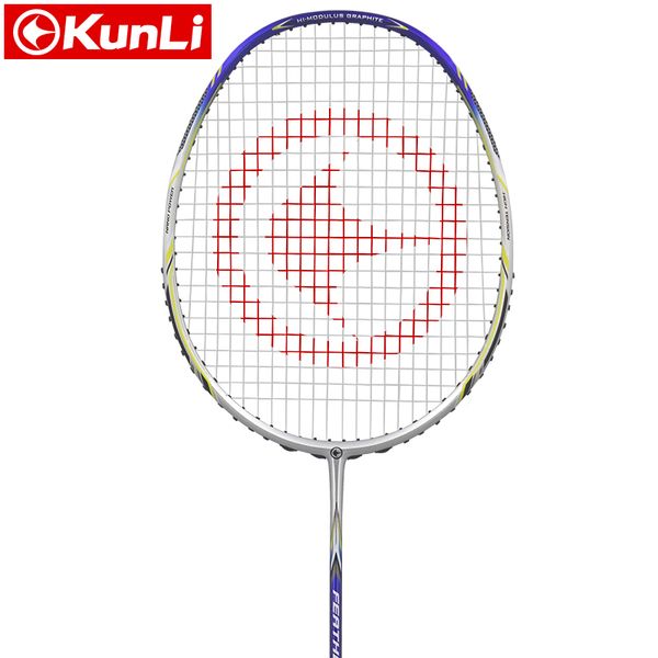

original kunli official badminton racket 5u 80g feather k310 full carbon professional feather racket ultra light attack