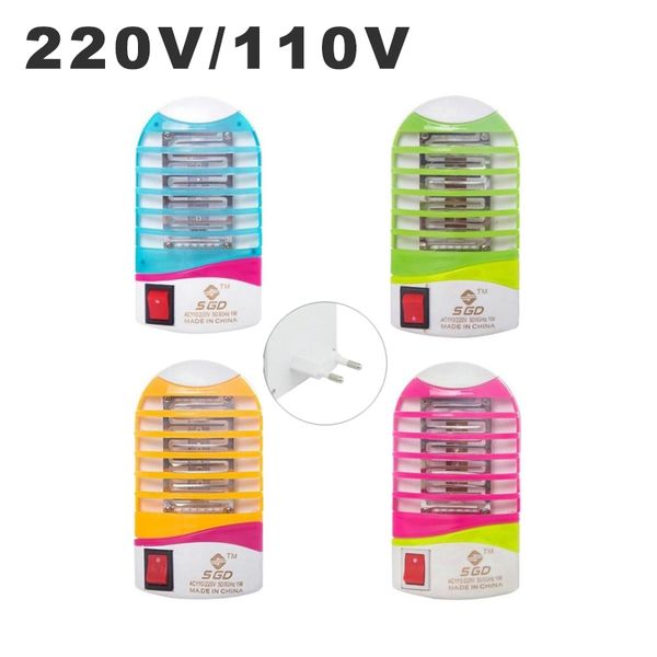 

110v 220v led mosquito killer lamp 1w electric anti insect repellent bug zapper mosquitoes trap mini led night light eu plug