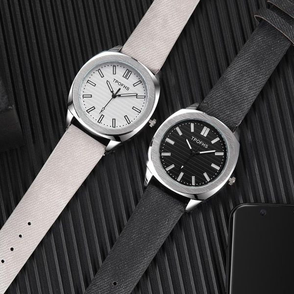 

leather quartz women men watch ladies fashion student wrist watches clock relogio feminino couple saati, Slivery;brown