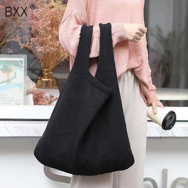 

bxx] вязание высокой емкости сумка для женщин 2020 spring solid color crossbody сумка женского плечо сумка сумка hk645