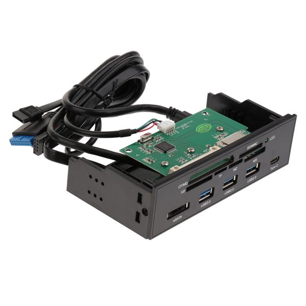 

all in 1 5.25\" media dashboard optical front panel usb 3.0 hub card reader