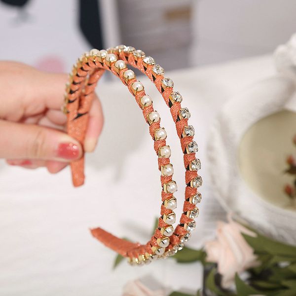 

стиль волос 2019 с pearl rhinestone ленты оголовья hairbands kitty волос стиль диапазона волос скидка oqxpb, Black;brown