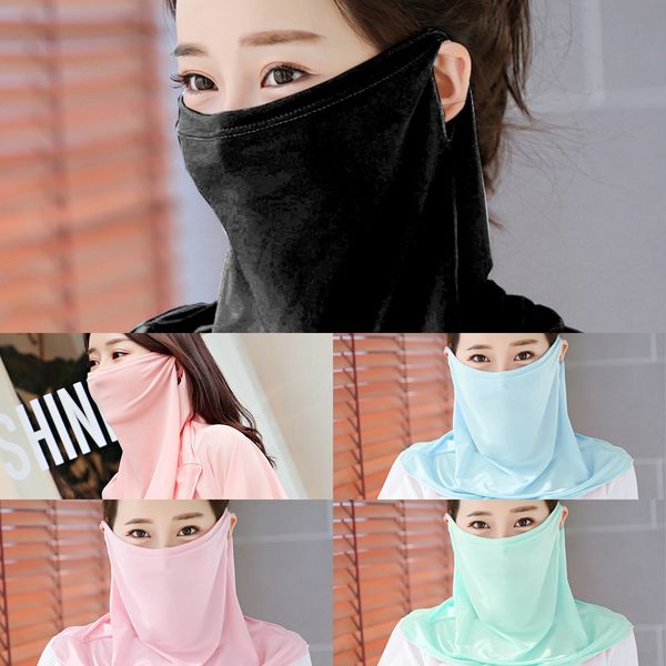 

nh9ru shipping neck gaiter scarf motorcycle filter pocket tube bandana with mask half face bandana scarf headwear magic tube mask, Black