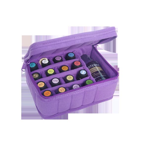 

essential oil storage bag essential oil box case pure cotton fabric to protect interior travel portbale anti-fall hand bag