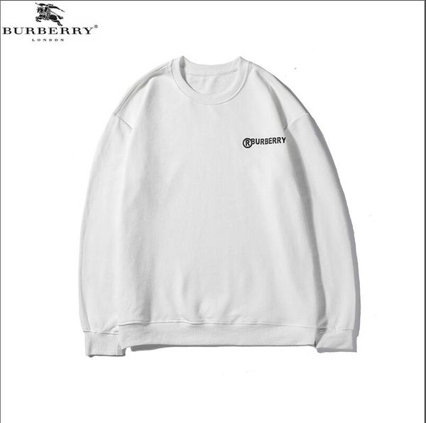 

2019 men's and women's burberrywinter new fashion sports sweater printing short-sleeved embroidered cotton men's sweater -54, Black