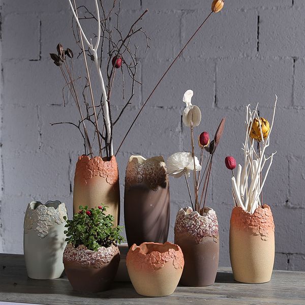 

vase ornaments floral living room simple chinese-style large ceramic water for lucky bamboo creative decoration dried flowers flower holder