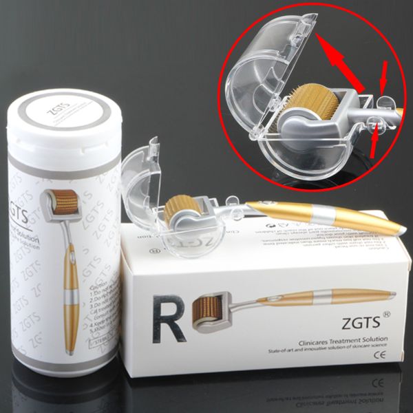 Dropshipping ZGTS Luxus 192 Titan Micro Nadeln Therapie Derma Roller Für Akne Narbe Anti-Aging Haut Schönheit Pflege Verjüngung