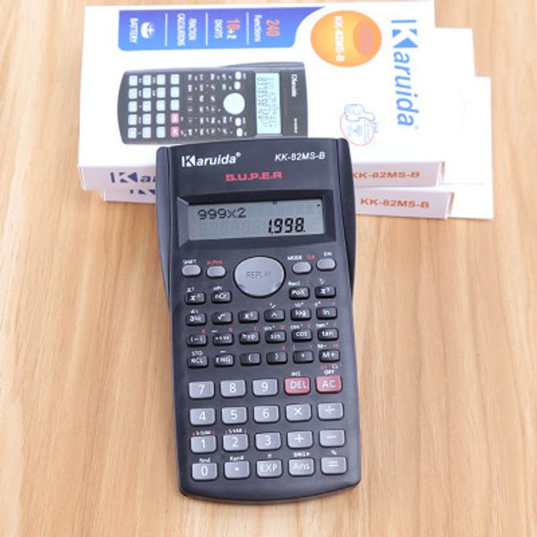 kk-82MS-A-B Calcolatrice di funzioni scientifiche multifunzione Calcolatrice per esami per studenti neri