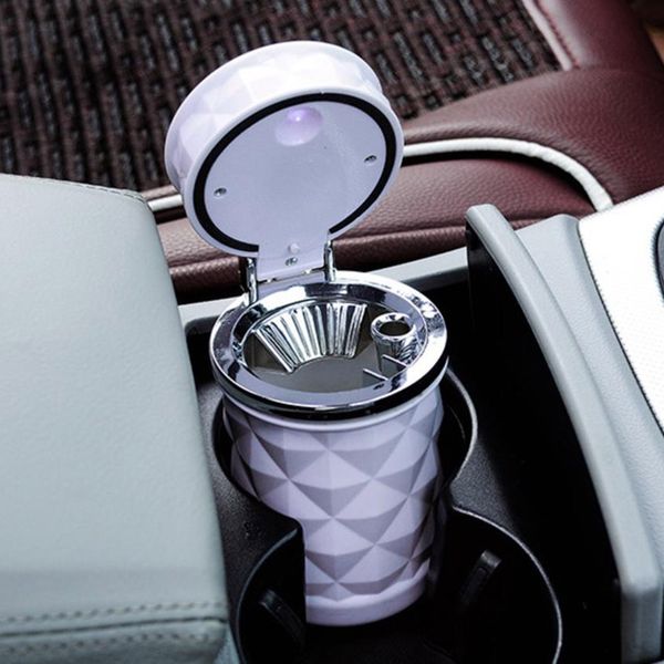 

automotive interior accessories car diamond ashtray led light trash can interior seat back net bag auto accessories