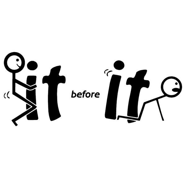 

15*6.2cm fck it before it fcks you"f it" funny car decal window bumper sticker funny personality stickers