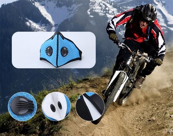 

dhl ship2ccyd outdoor face 5 protective mat anti haze mouth replaceable layers pm2.5 mask f qanmrc, Black