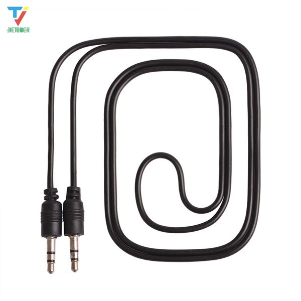

wholesale 1m 3.5 mm pin to 3.5 mm pin stero audio cable headphone jack black color