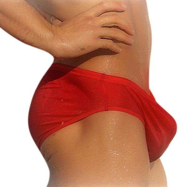 

men breathable underpants trunks pants beach solid color running swimming underwear ropa interior hombre slip homme, Black;white