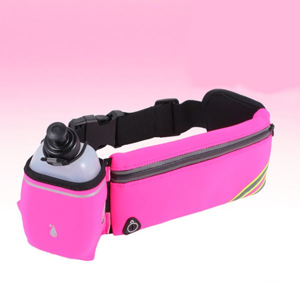 

running belt jogging cycling waist pack pouch sports water bottle holder reflect