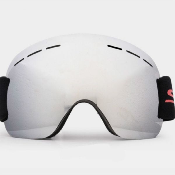 

ultralight silver film large spherical ski goggles anti-fog uv protection winter outdoor snowboarding goggles