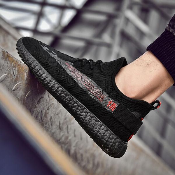 

2019 мода повседневная холст мужская обувь вентиляция спортивные плоские туфли нескользящей обувь four seasons для бизнеса работа молодых ст, Black