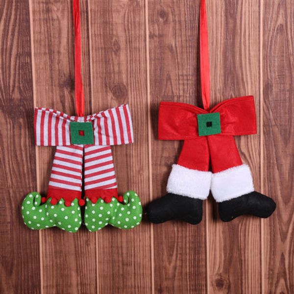 

1pcs red bow christmas tree ornaments pendant decorations supplies festival party hangable ornaments