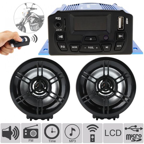 

anti-theft alarm audio sound mp3 music player motorcycle anti-theft fm radio usb motor speaker motorbike mp3 audio system car