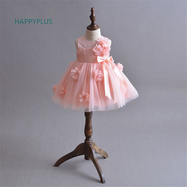 

happyplus крещение крещение детское летнее платье девушка детское платье вечеринка душ розовый цвет слоновой кости 1-е день рождения детское, Red;yellow