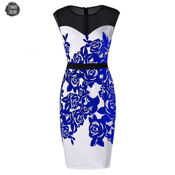 

formal sheath polyester dress summer plus size 5xl flower print mesh panel women sleeveless knee length dress vestidos designer clothes, Black;gray
