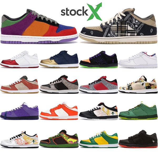 

sb dunk low designer authentic skateboard sneakers safari chunky dunky mens womens white off casual shoes travis scotts trainers