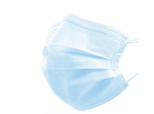 

dhl ship stock 50 1pcs mask set blue non woven face3 layers earloop dust face masks for gift 196n