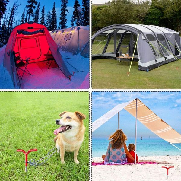 

6 пакетов на открытом воздухе палатки stakes колышки, ultralight hook колышков canopy бич палатки и приюты