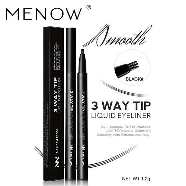 

menow eyeliner eyeliner three fork head cool black quick dry waterproof