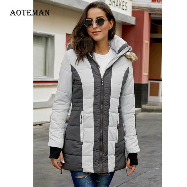 

winter spring coat women 2020 casual faux fur collar hoodies jackets female oversize fashion thick warm outwear zipper parkas, Black