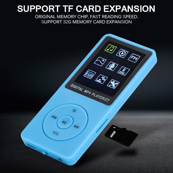 

portable music mp3 player lcd screen fm radio video games movie walkman ultra-thin supports up to 128gb micro sd card mp3 player