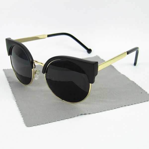 Super Designer Sunglasses Cateye Quadro Mulheres Moda Sol Óculos Vintage Gato Olho Eyeglasses 4 Cores UV400 Envio Grátis