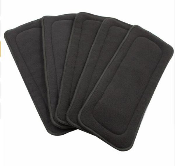 

1 pcs reusable washable inserts boosters liners for real pocket cloth nappy diaper cover wrap microfibre bamboo charcoal insert
