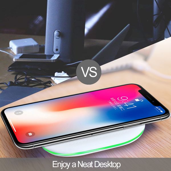 

wireless chargers pad for iphone 11 x xr xs max 10w fast wireless charging for samsung s9 s8 note 8 9 s7 charger ipad new-2