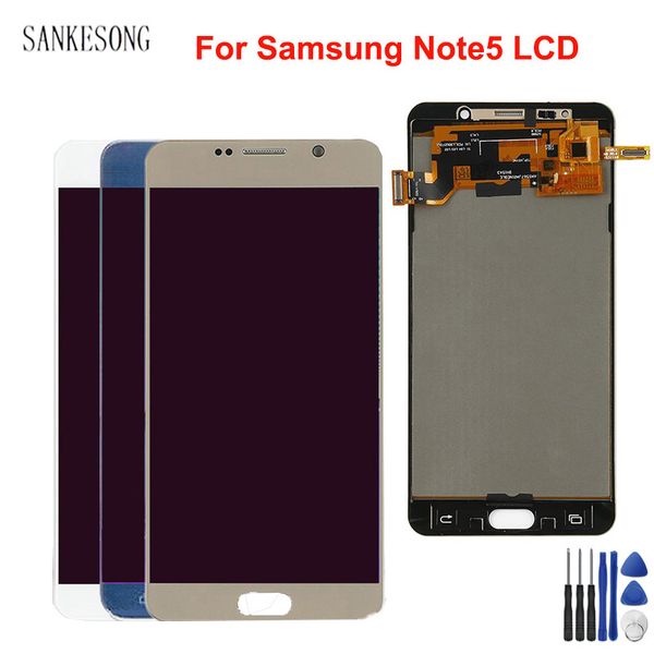 

для samsung galaxy note 5 n920 n920f n920a жк-дисплей с сенсорным экраном digitizer ассамблеи для samsung note 5 дисплей с рамкой