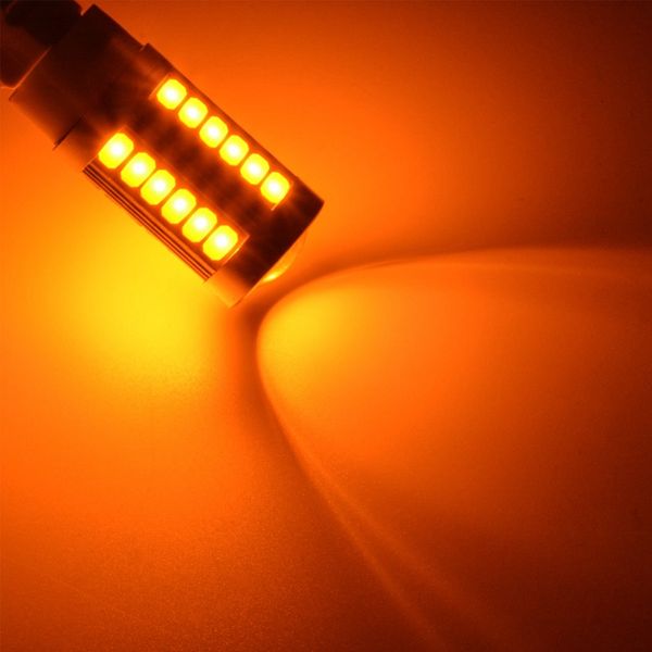 

7443, t20 led bulbs amber yellow 900 lumens super bright turn signals light brake sparking light back up reverse tail