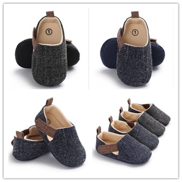 

pudcoco summer infant toddler baby boy crib shoes soft sole sneaker newborn 0-18 months, Black