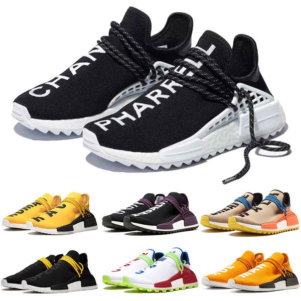 

20pharrell williams pw human race trail x luxury men tennis shoes hu human species equality pale nude core black orange womens mens trainers