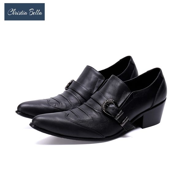 

christia bella new italian men oxford shoes black genuine leather man dress shoes business office leather large size 38-47