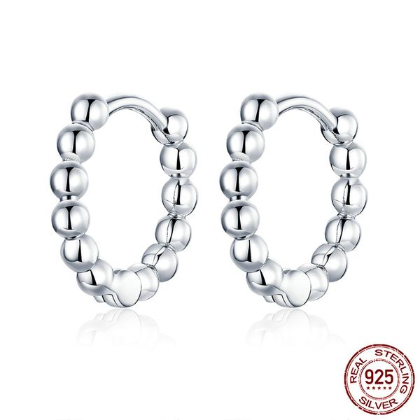 

evelle pure silver concise small round ball ear clip plating white gold: war in paradise earrings ornaments